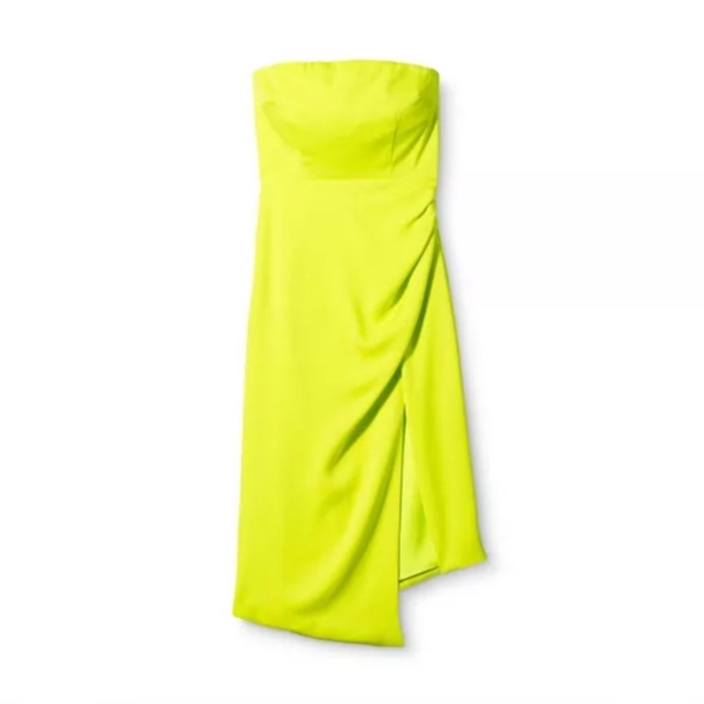 Cushnie X Target lime green bustier dress